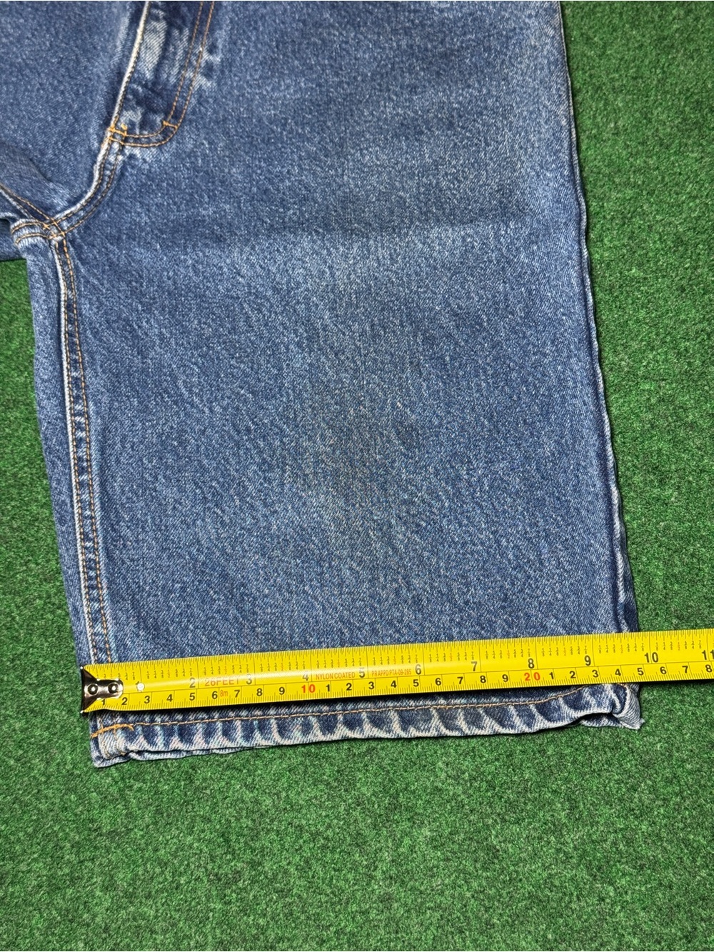 American Eagle Vintage Denim Shorts 90s 32 Medium Wash Jorts 12” - Picture 7 of 8